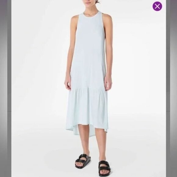 Sweaty Betty Explorer Ace Midi Dress Baby Blue US 4 6 - Picture 1 of 6